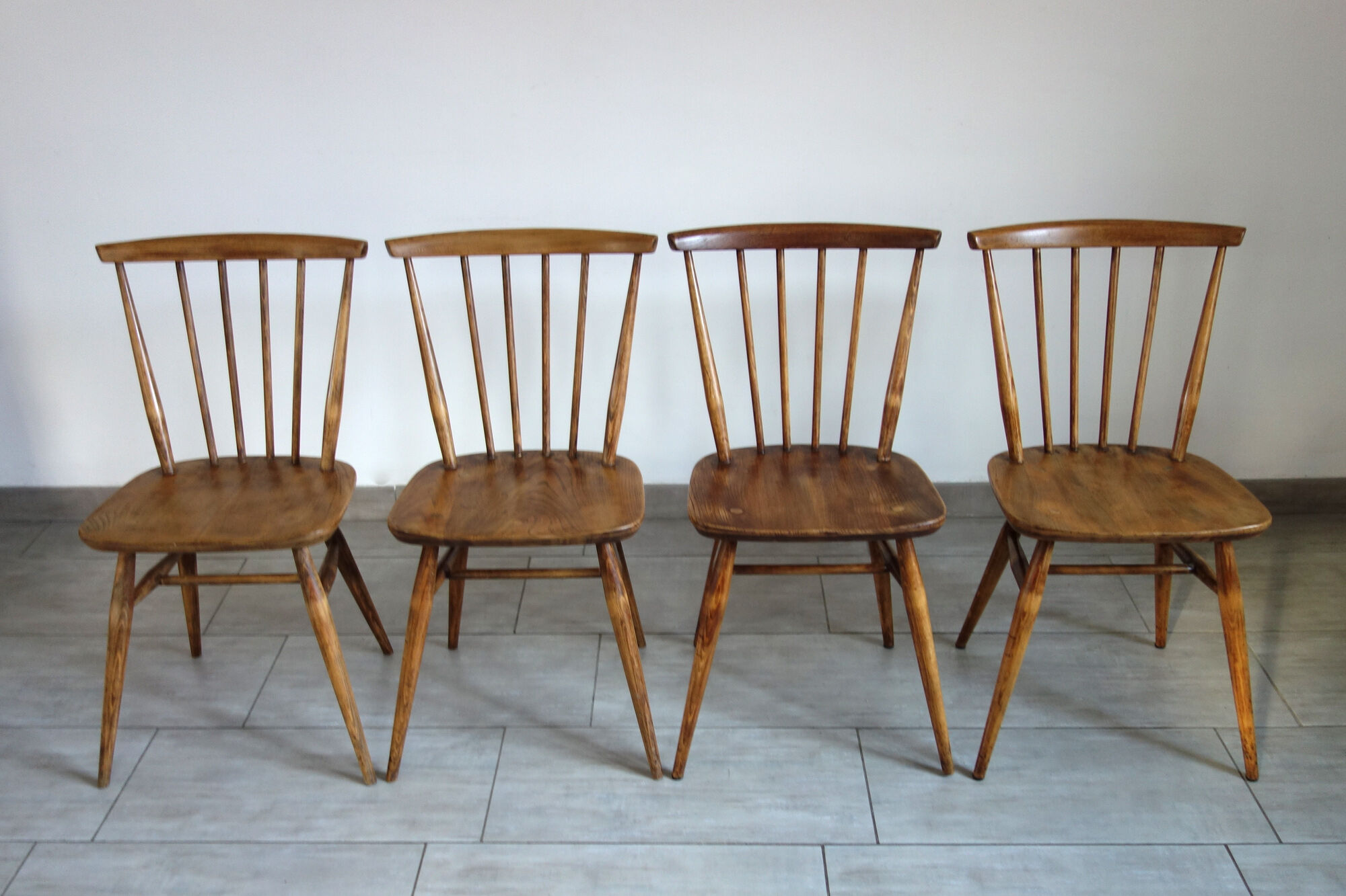 4 Bow Top lounge chairs for Ercol, 60s