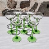 Set of 7 Alsace wine glasses