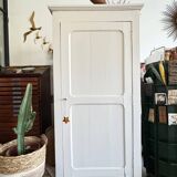Antique vintage white Parisian wardrobe