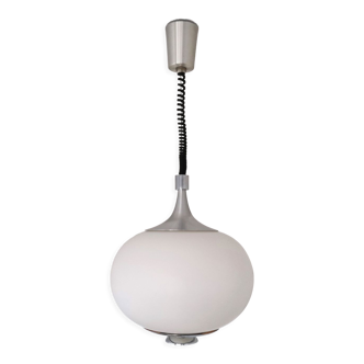 Vintage opaline chandelier suspension design 1970