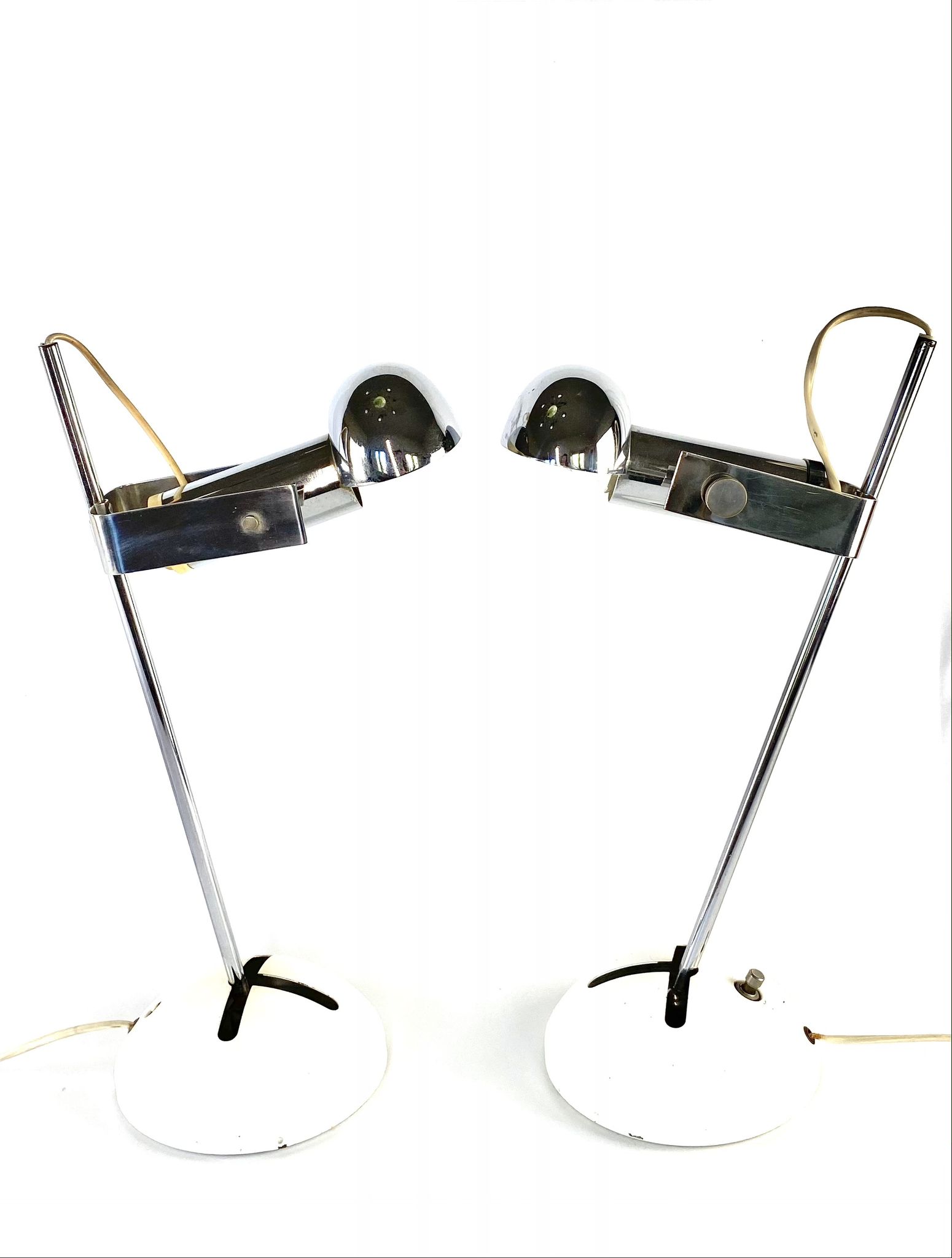 Robert Sonneman, pair of T395 Table Lamp for Luci Milan, 1972