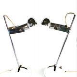 Robert Sonneman, pair of T395 Table Lamp for Luci Milan, 1972