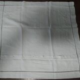 Old linen sheet, fine, embroidered with monogram BB, button closure, 72 x 7.