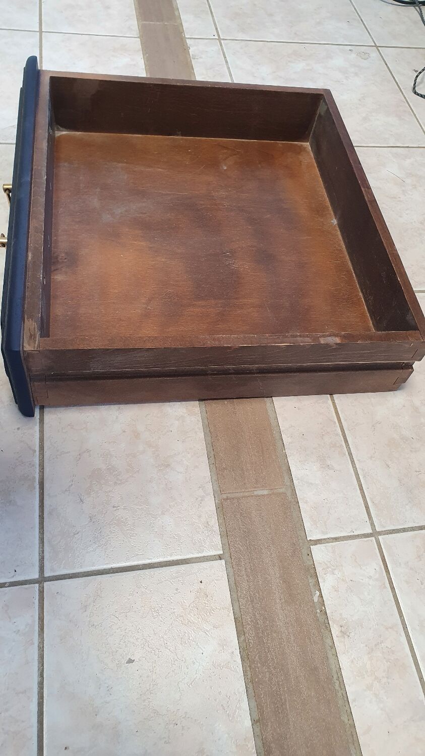 Old sideboard restyled midnight blue