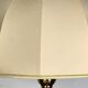 Midcentury bamboo and brass large mushroom table lamp by Leola, 1960s