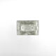 Brutalist Vase Ingrid Glashütte 3085 Transparent Glass 70s