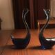 paire de cygnes murano verre eighties '80 vintage