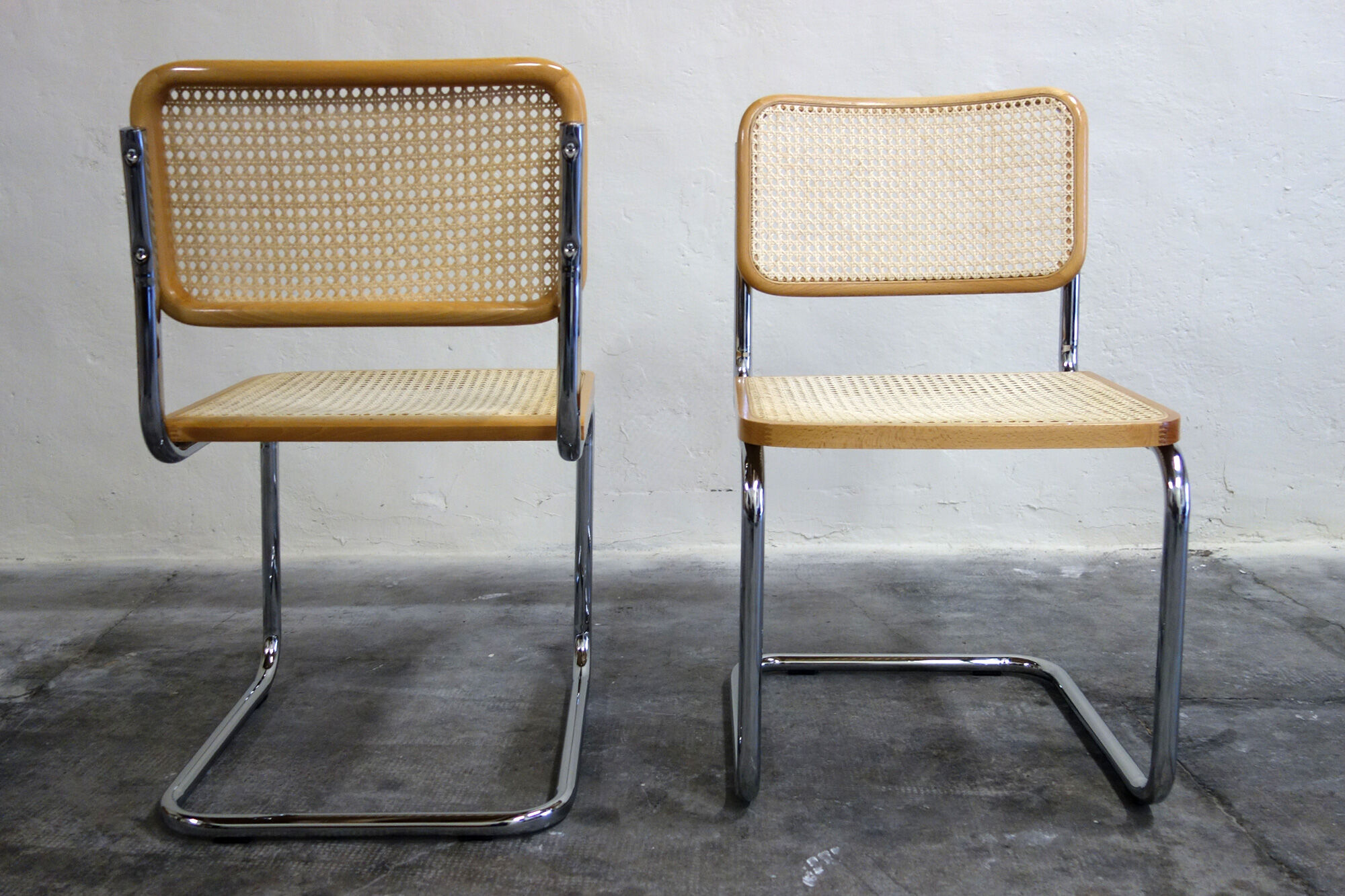 Série de 6 chaises Cesca B32 Marcel Breuer Italie