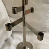 60s Scandinavian style metal candle holder