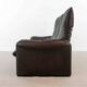 Cassina Maralunga 3seat-Sofa in darkbrown leather by Vico Magistretti