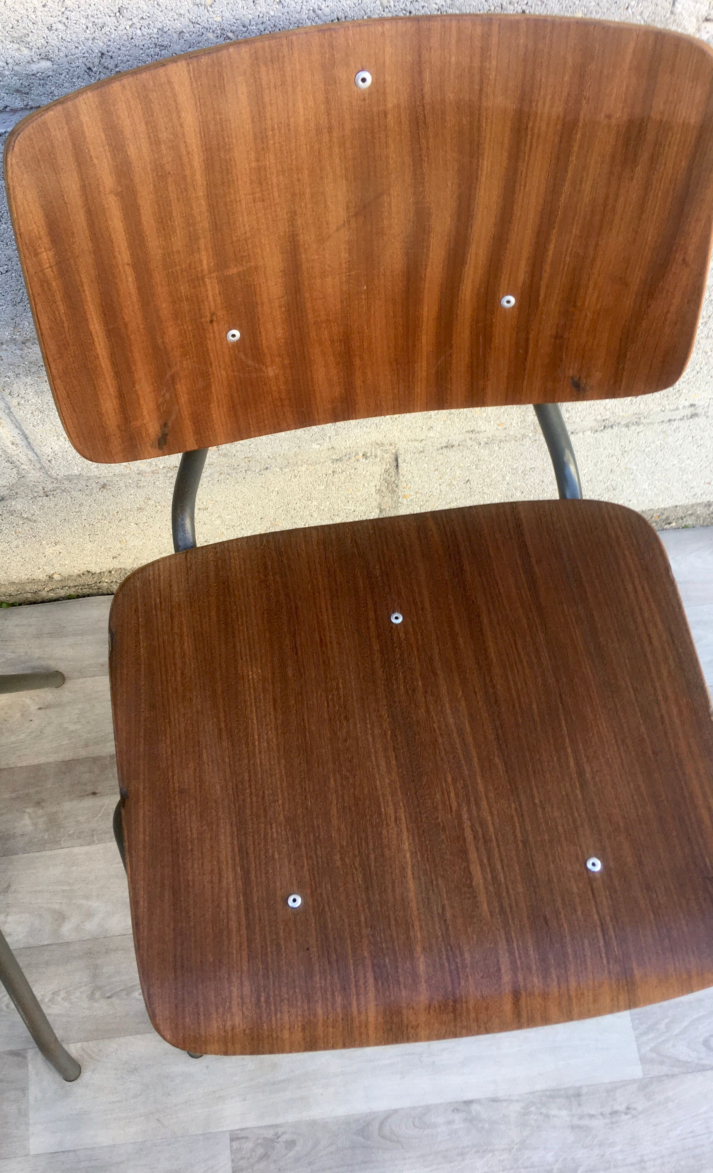 Set of 6 chairs Kho Liang 60s