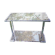 Vintage design console table, chrome and smoked glass, 1970s