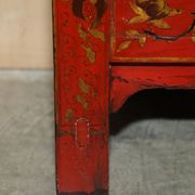 Armoirechinoise antique laquée à la main, grande armoire latérale