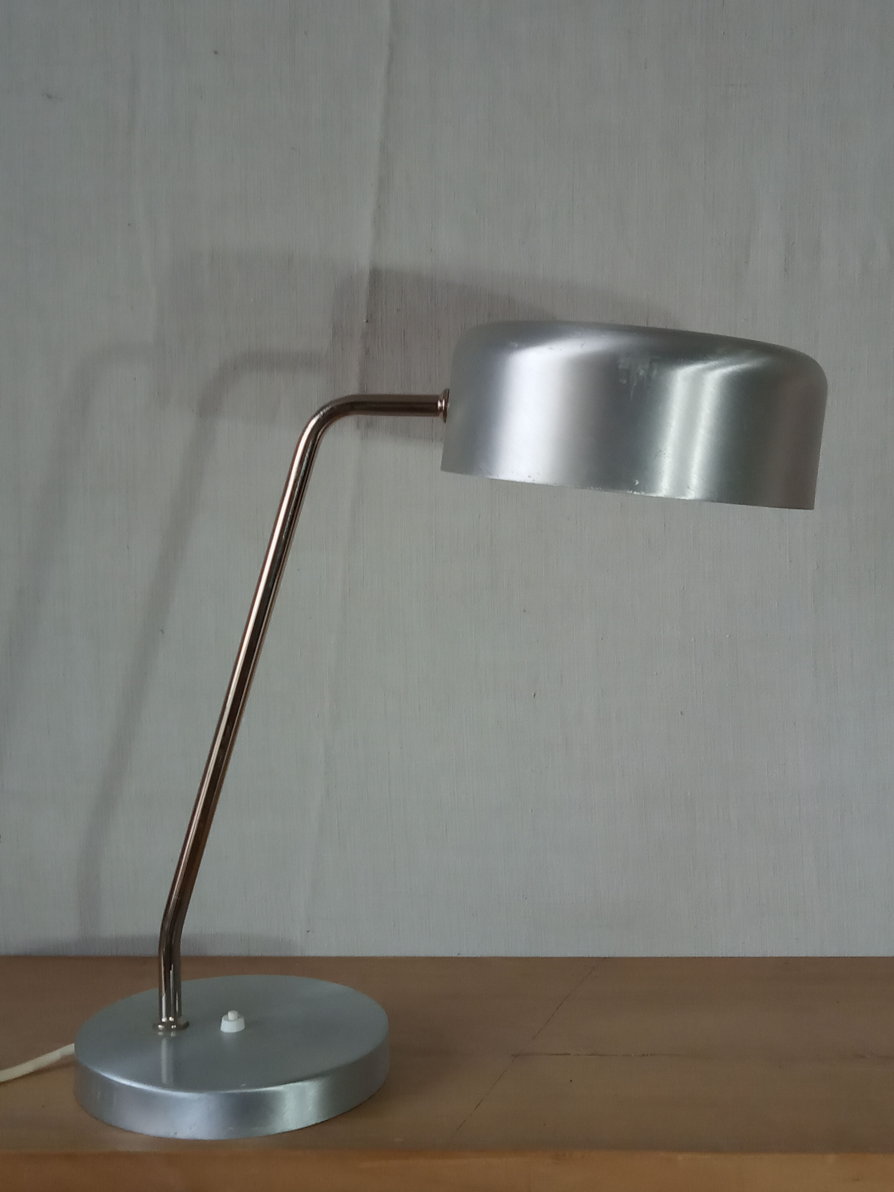 Lampe en aluminium années 70