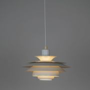 Danish vintage Verona lamp by Kurt Wiborg, Jeka, 1980s