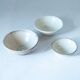 Antique Handmade Ceramic Bowls, Set of Three, Italy 1900 circa