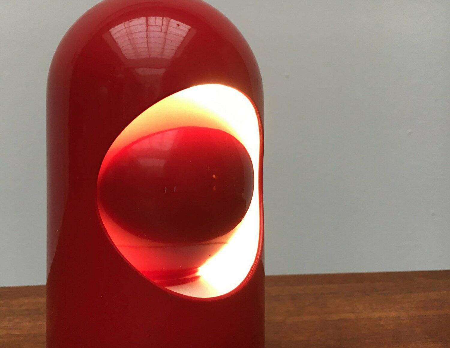 Vintage Space Age Table Lamp Model Selene / Interplay 1 Eclipse by Lightolier and Abm/Bilumen, Milan, Italy
