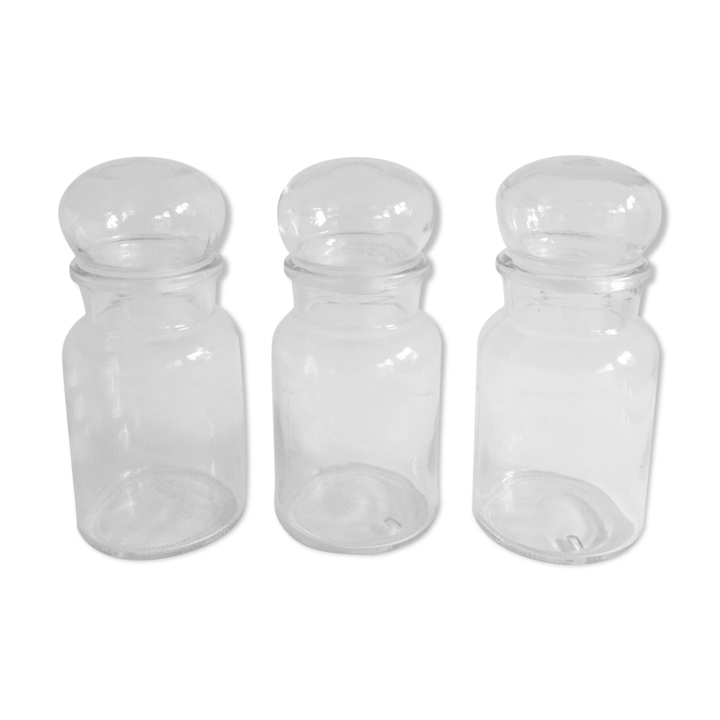 Transparent apothecary pots