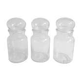 Transparent apothecary pots