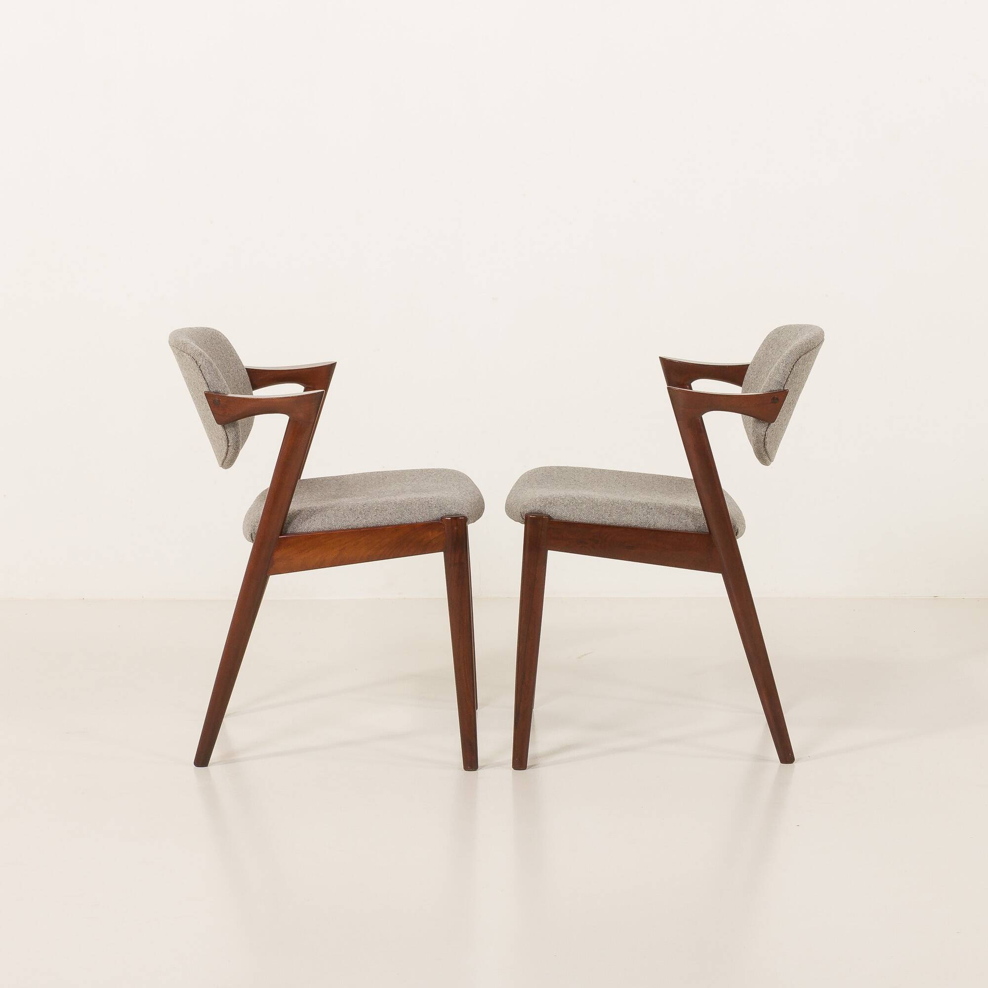 Kai Kristiansen chairs in roswood model 42, set of 8,Denmark 1960s
