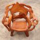Robust armchair made of recycled wood