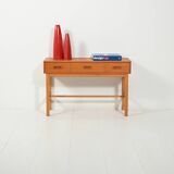 Swedish entryway cabinet in teak and oak