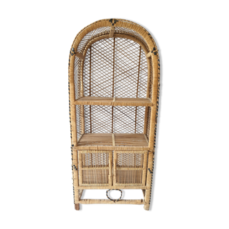 Rattan shelf
