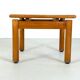 Beech coffee table with a blue formica top, France – 1960s