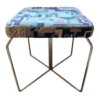 Tubular stool ottoman 70s valeri