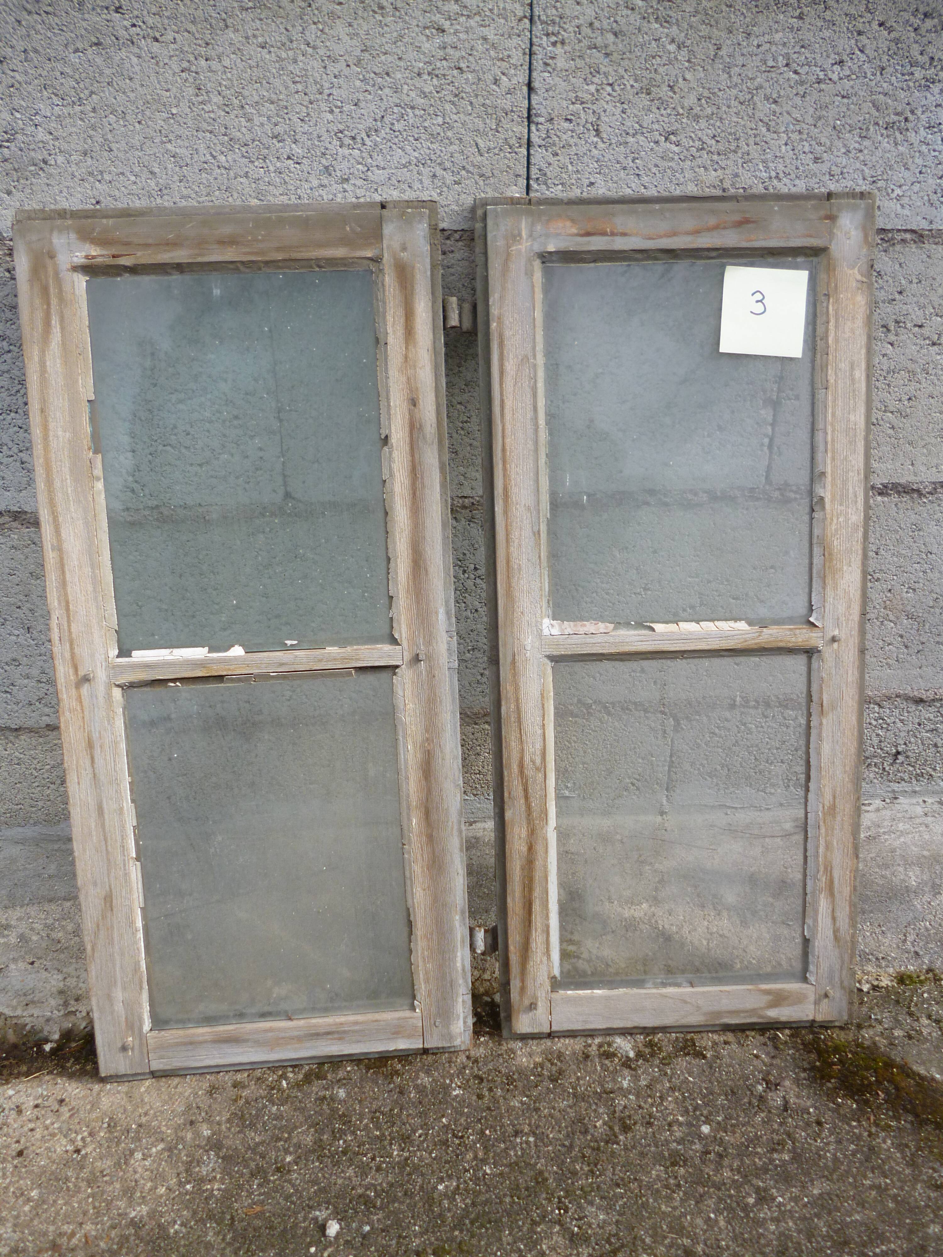 Old grey patina window