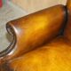 Victorian restored George II style high-back leather canapé