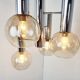 Vintage glass globe chandelier, 1970s