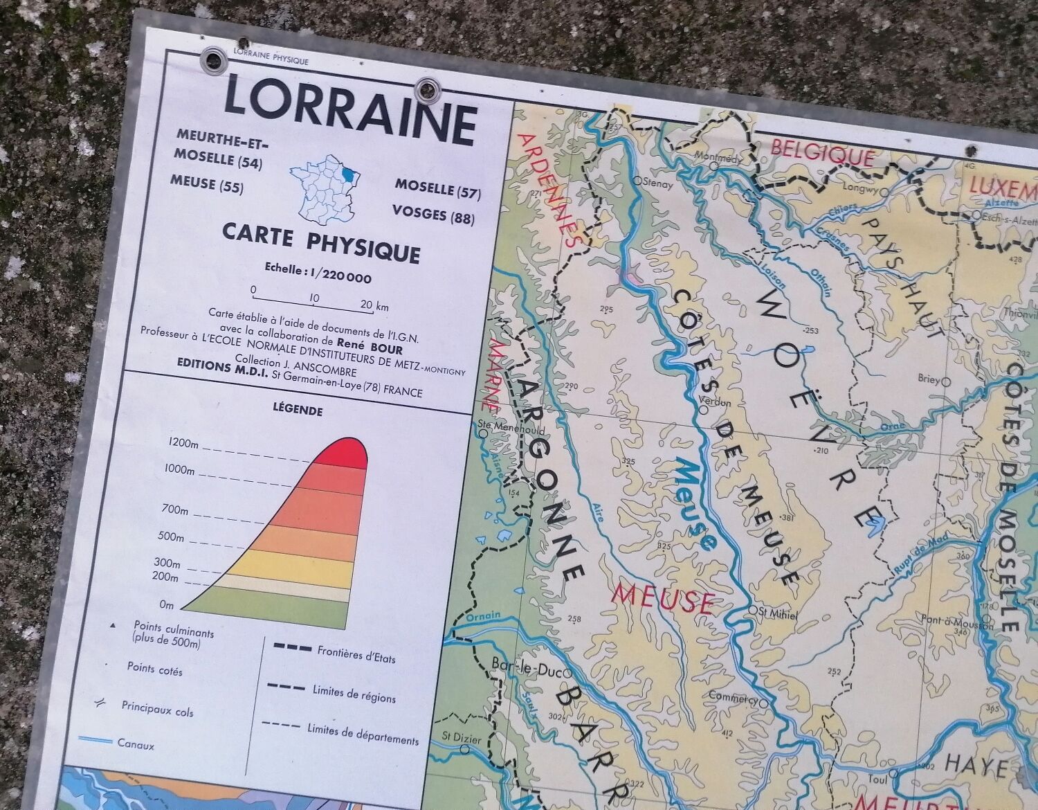 Old MDI Lorraine-France card