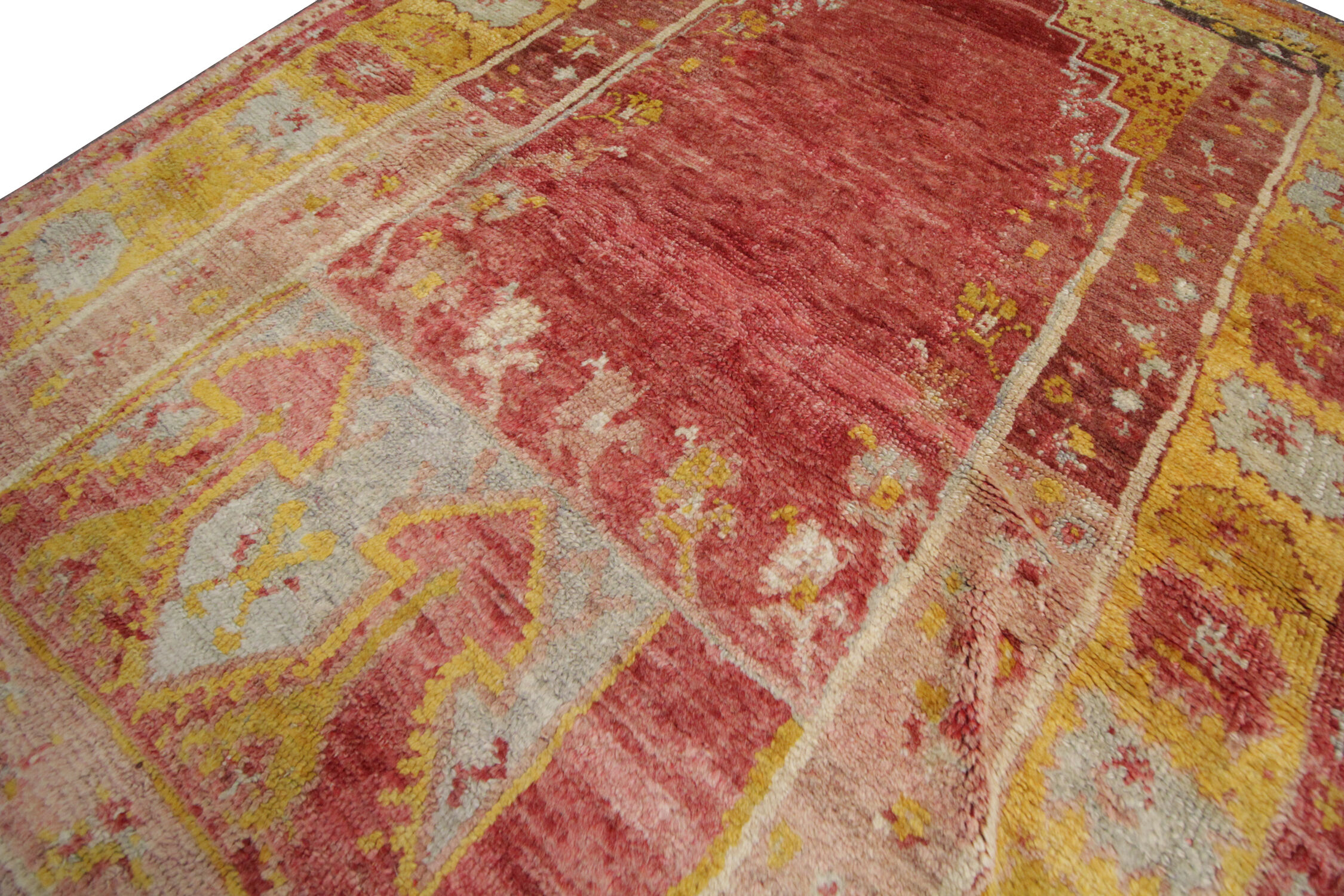 Handmade Wool Antique Turkish Rug