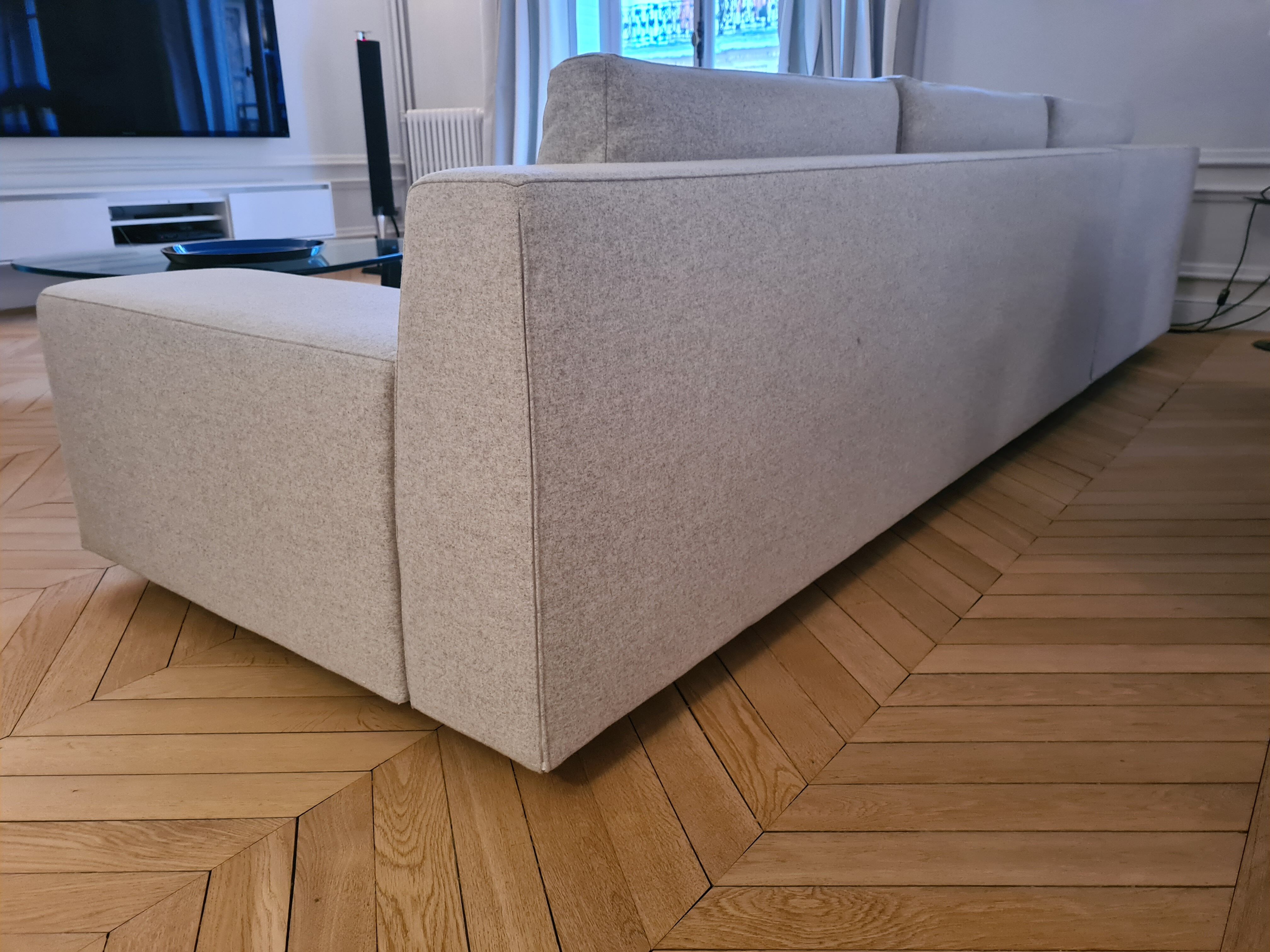 Sofa Philippe STARCK Mister, light grey, by Cassina