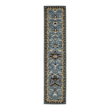 Tapis Oushak fait main en Turquie 78 cm x 357 cm