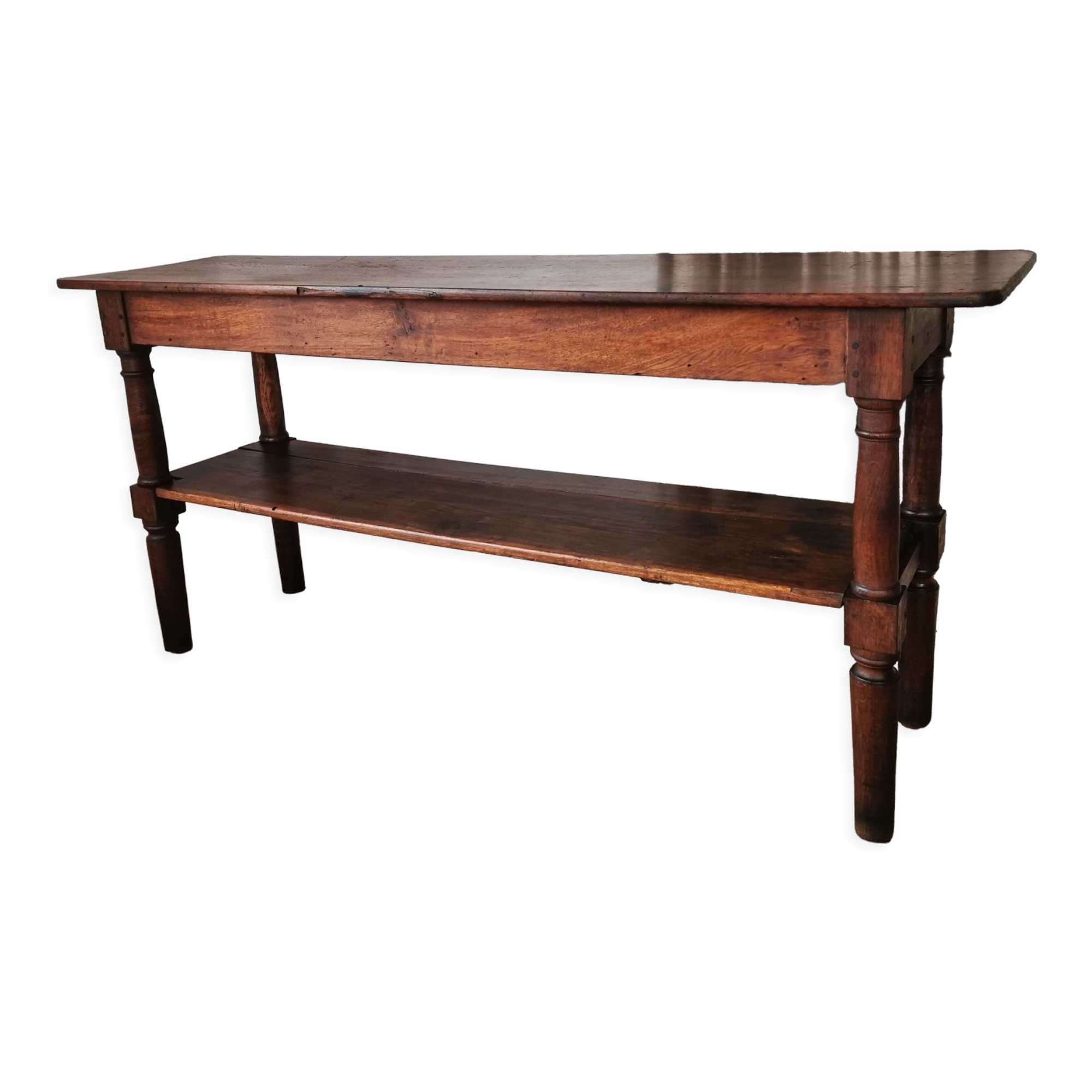 Draper table, oak wood console