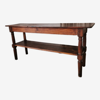 Draper table, oak wood console