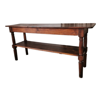 Draper table, oak wood console