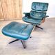 Fauteuils Lounge Eames ,production Herman Miller, avec ottoman. En cui