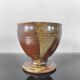 Vintage stoneware cup / high mug - Brutalist design