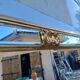 Pareclose and Beveled Wood and Golden Stuk Mirror