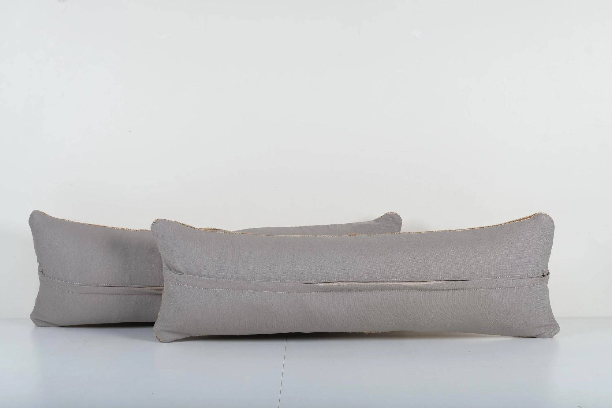Set of 2 vintage Turkish cushion covers 30x89 cm