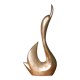 Large model swan, brass swan, swan statue, made in India, interior decoration