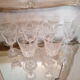 Lot of 11 port or antique crystal liqueur glasses