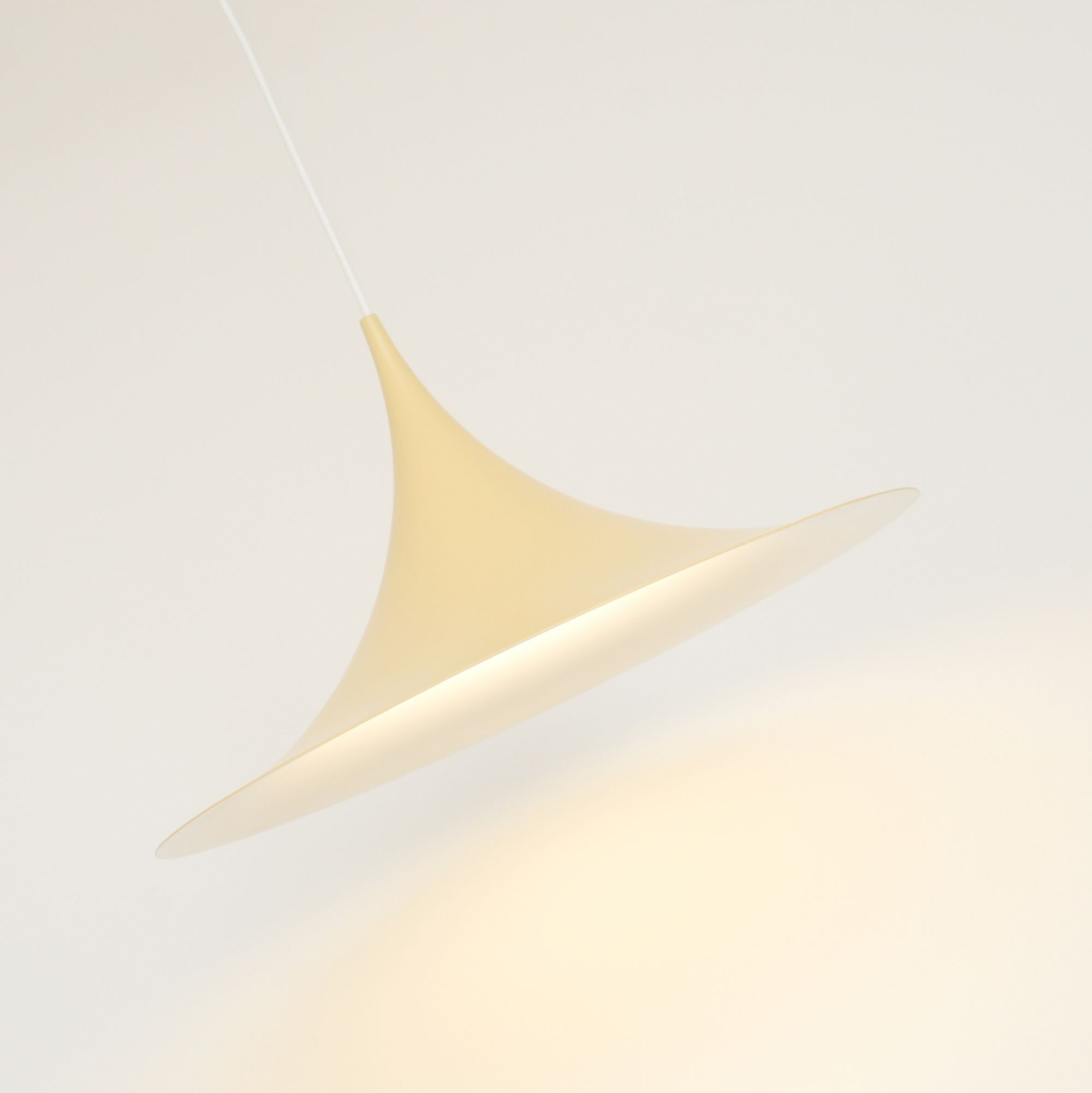 Vanilla Semi lamp by Bonderup Thorup, Denmark 1968