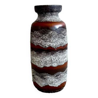 Mid Century Bay Ceramic Floor Vase, Large Vase 70-45, Fat Lava Ceramic, WGP