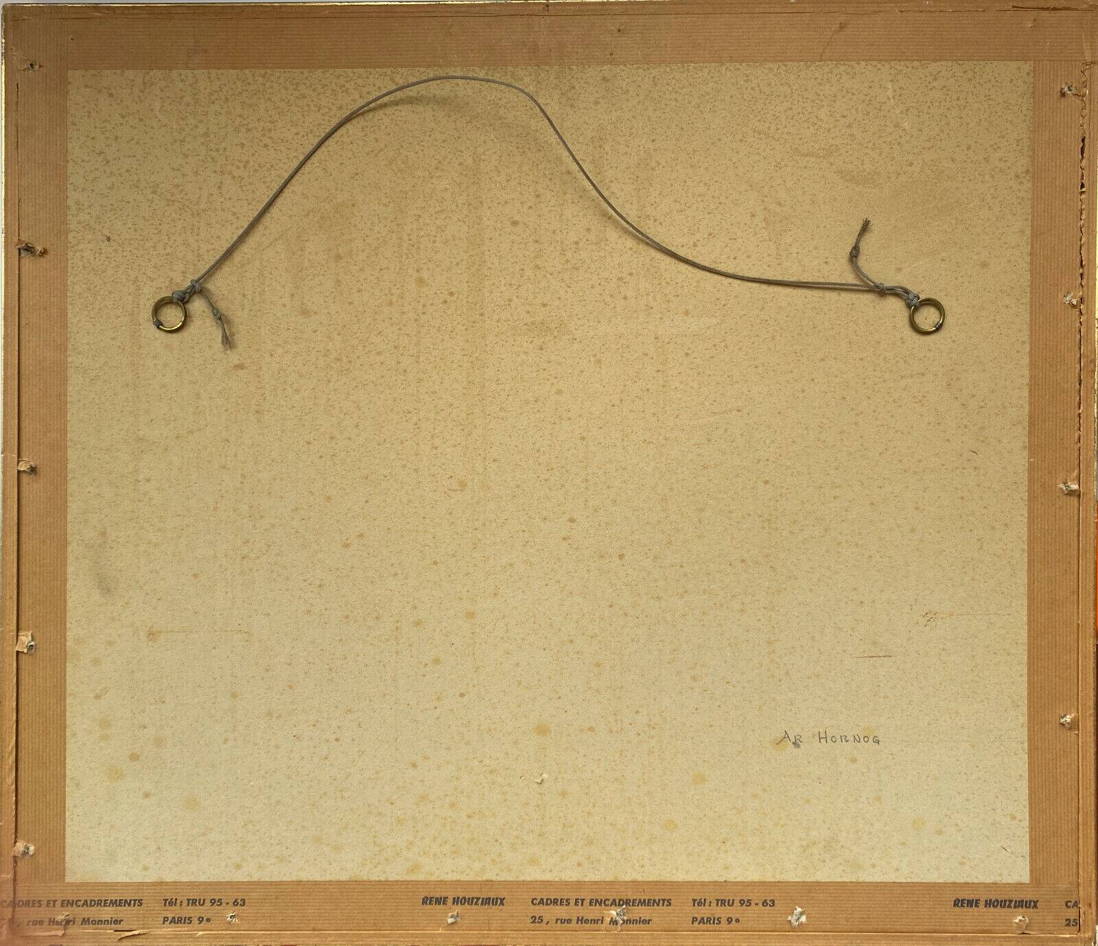 Watercolor Painting Gaston Barret (1910-1991) Marine Ar Harnog