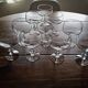 Lot de 10 coupes à champagne vintage en verre pied ciselé
