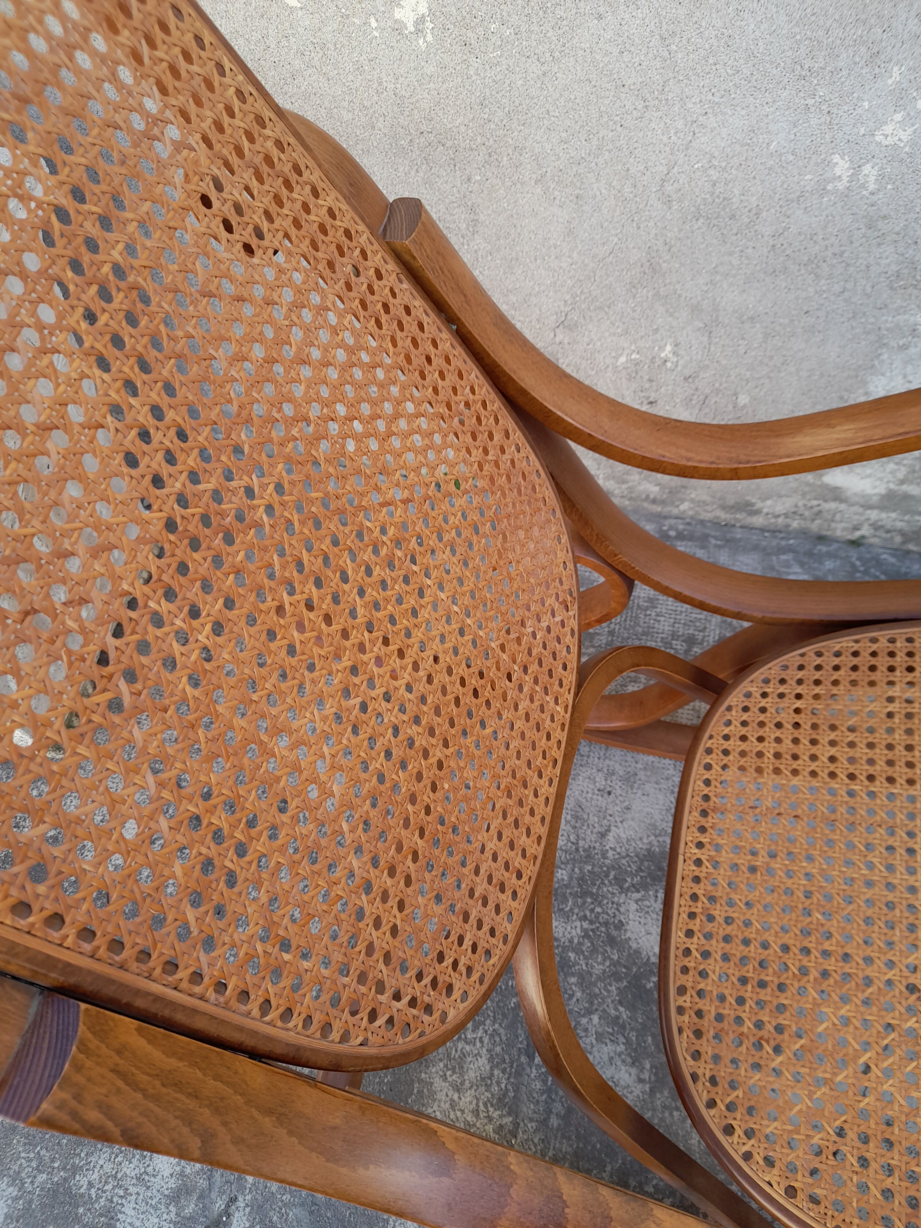 Rocking-chair canne by Luigi Crassevig Italy